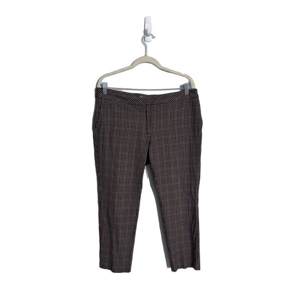 j jill premium bi stretch pants size 12P‎ plaid dark academia american heritage - Picture 1 of 7